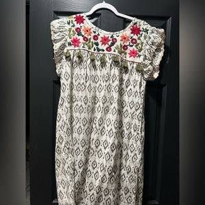 Embroidered summer dress
